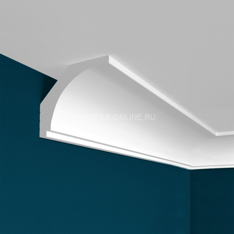 Потолочный плинтус Перфект Плюс P13 40 мм 200 см белый из ударопрочного полимера
