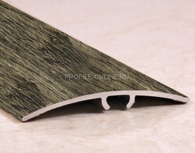 Алюминиевый порог разноуровневый ламинированный 41 мм ПО-41 205 Дуб антик 2,7 м