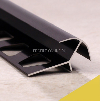 Алюминиевый профиль для наружных углов закладной ПО-8х8 золото матовое 2,7 м