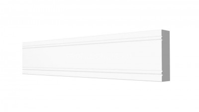 Декоративный молдинг 50х11 мм Decor-Dizayn 156 A полистирол белый, под покраску 2 м