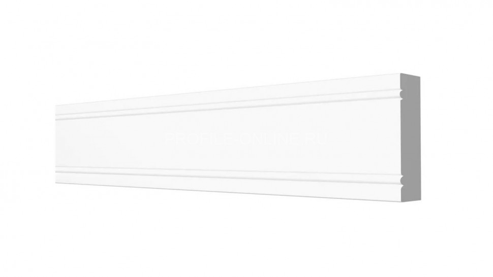 Декоративный молдинг 50х11 мм Decor-Dizayn 156 A полистирол белый, под покраску 2 м