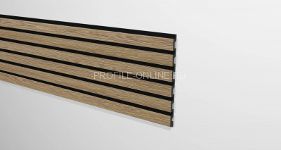 Отделочная стеновая декоративная панель 3D 240х13х3000 мм Decor-Dizayn 916-64SH из полистирола под дерево 3 м