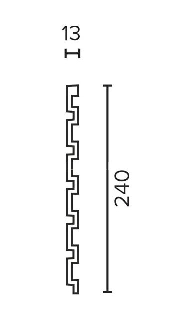 Отделочная стеновая декоративная панель 3D 240х13х3000 мм Decor-Dizayn 916-64SH из полистирола под дерево 3 м