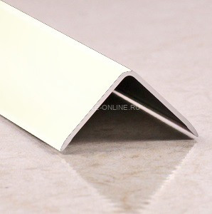 Алюминиевый уголок 20х20 мм ПН-20х20 слоновая кость 2,7 м