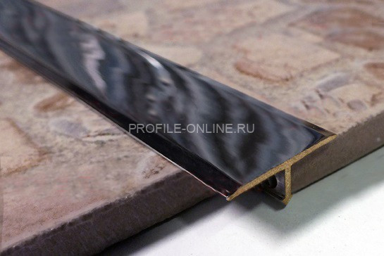 Латунный Т-профиль с фасками SP 14 OC 14х8 хром 2,7м