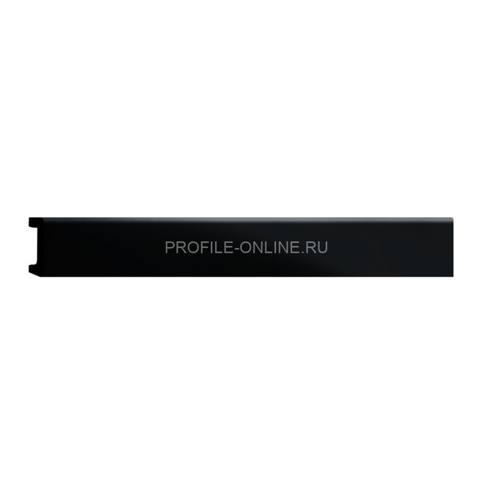 Напольный плинтус DECOMASTER D234-116ДМ (58x16x2400) Черный матовый, ударопрочный полимер