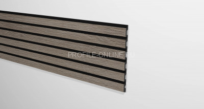 Отделочная стеновая декоративная панель 3D 240х13х3000 мм Decor-Dizayn 916-65SH из полистирола под дерево 3 м