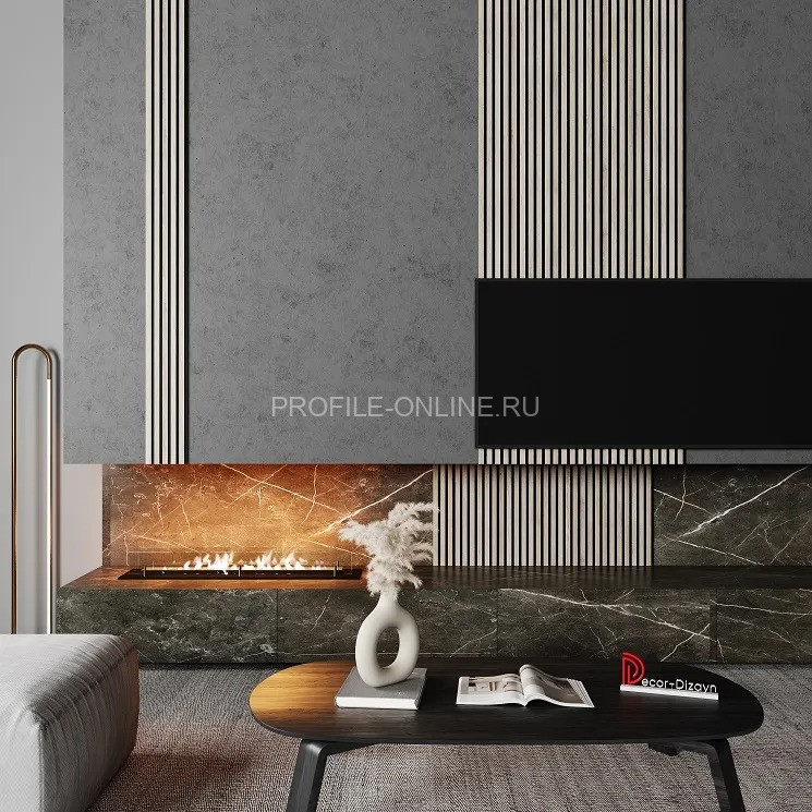 Отделочная стеновая декоративная панель 3D 240х13х3000 мм Decor-Dizayn 916-65SH из полистирола под дерево 3 м