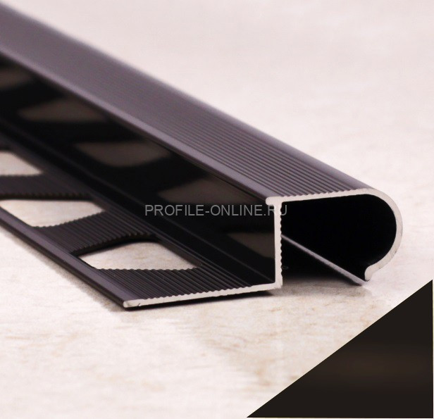 Профиль закладной для наружных углов ПО-04 черный глянец 2,7 м