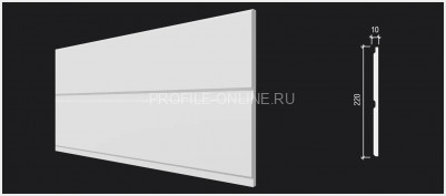 Отделочная стеновая декоративная панель 3D 220х10х2000 мм Decor-Dizayn DD921 из полистирола белая, под покраску 2 м