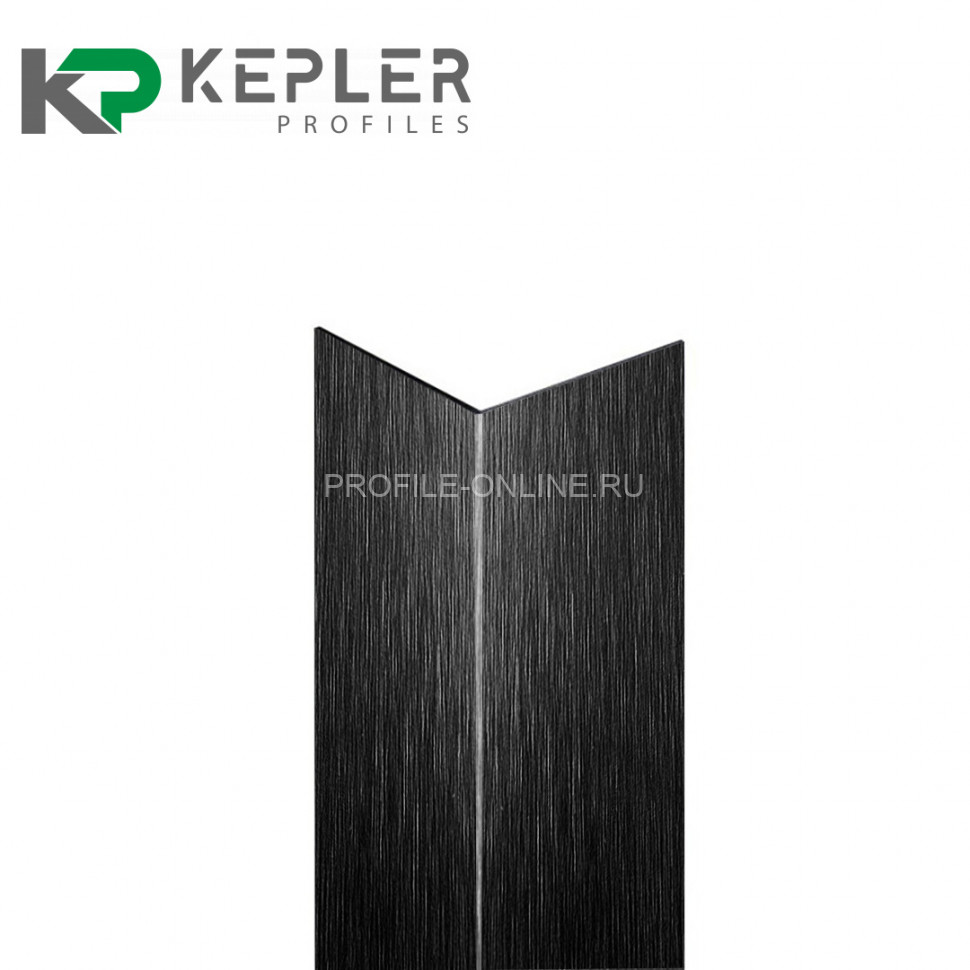 Равнополочный уголок 40х40 мм из нержавеющей стали SS 304 FSAP002-40-BS S.S.304 черный сатинированный 3 м