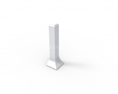 Внешний уголок для напольного плинтуса 100 мм Диал ПЛ-100ун 0035 без покрытия