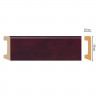 Напольный плинтус DECOMASTER D234-62 ШКx15 (58x16x2400) Бордо глянец, ударопрочный полимер