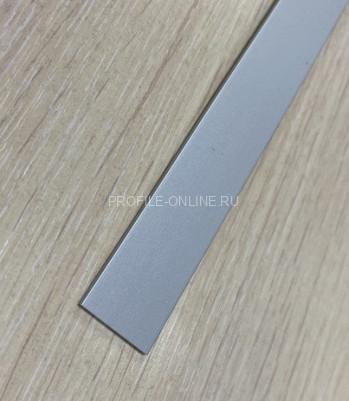 Алюминиевая полоса 10 мм серебро матовое 2,7 м