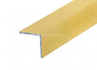 Алюминиевый уголок 40х40 равнополочный Золото КЕ 2,7 м (упаковка 10 штук)