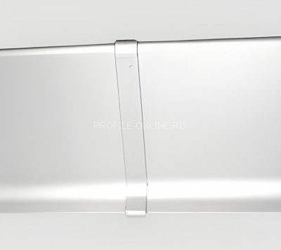 Соединитель для плинтуса Евротрим L-60 алюминий серебро