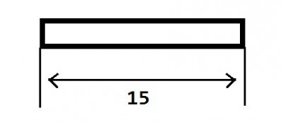 Латунная полоса 15 мм Progress Profiles PIOS 152 шлифованный 2,7 м