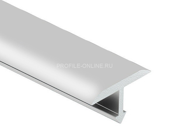 Алюминиевый Т-образный профиль округлый 10 мм PV33-02 серебро матовое 2,7 м