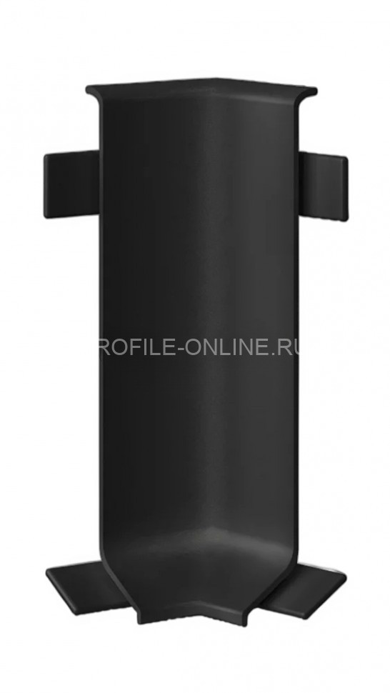 Алюминиевый угол внутренний для плинтуса Laconistiq Adhesive 62 мм черный