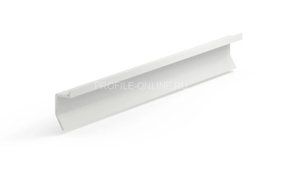Теневой плинтус 11х24 мм скрытого монтажа универсальный алюминиевый Laconistiq Novel mini белый 300 см зазор 20 мм