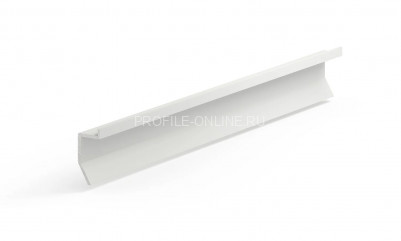 Теневой плинтус 11х24 мм скрытого монтажа универсальный алюминиевый Laconistiq Novel mini белый 300 см зазор 20 мм