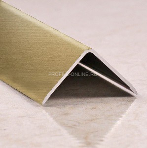 Алюминиевый уголок 20х20 мм ПН-20х20 бронза матовая браш 2,7 м