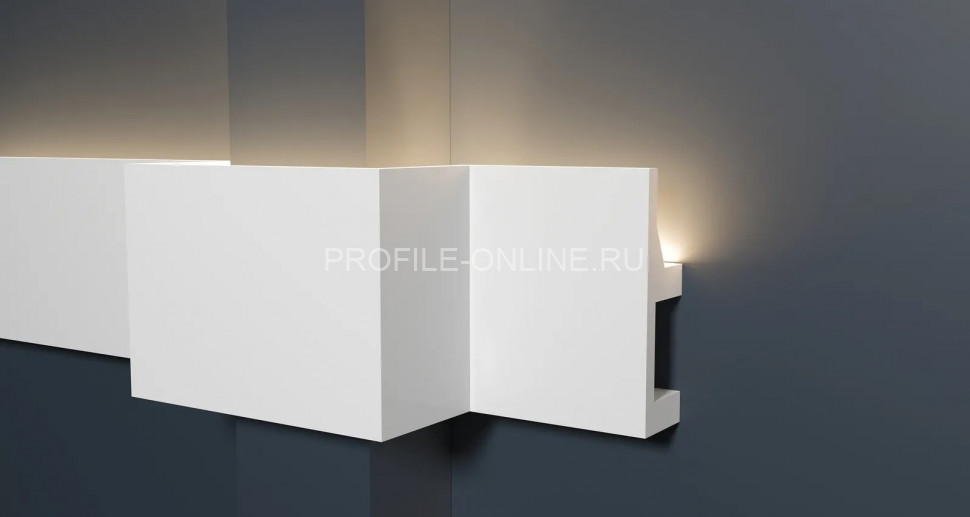 Декоративный молдинг 80х25 мм Decor-Dizayn DD615 полистирол белый, под покраску 2 м