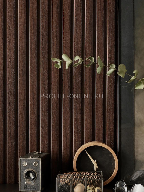 Стеновая реечная панель VOX LINERIO M-LINE шоколад 2650х122х12 мм