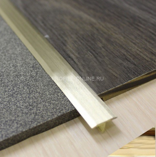 T-профиль латунный 20 мм ЛТ-21 полированный 270 см