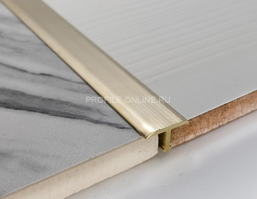 Латунный Т-профиль с фасками SP 20 OS 20х8 шлифованный 3м