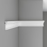 Молдинг гладкий DECOMASTER DP-9012F гибкий Flexible (90x28x2400) из полиуретана, белый под покраску