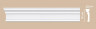 Молдинг гладкий DECOMASTER DP-9012F гибкий Flexible (90x28x2400) из полиуретана, белый под покраску