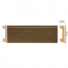 Напольный плинтус DECOMASTER D234-88ДМ (58x16x2400) Дуб натуральный, ударопрочный полимер