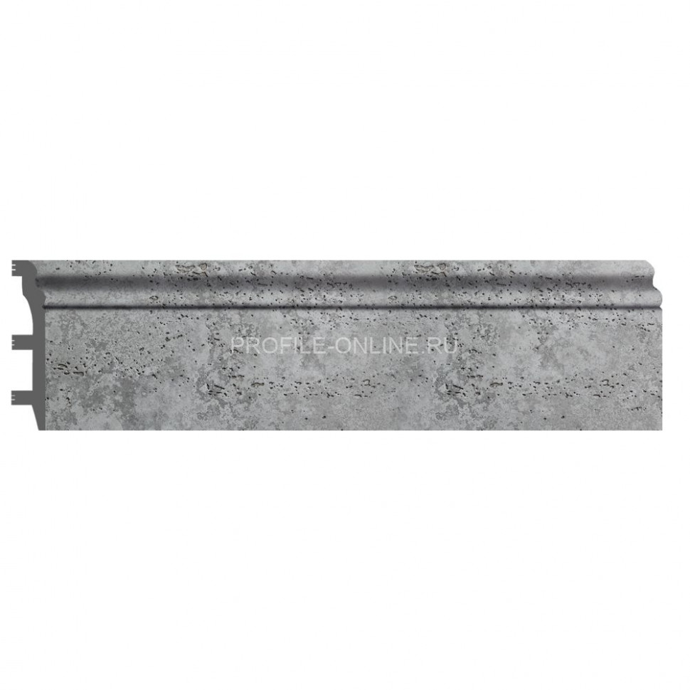 Плинтус напольный Светло-серый бетон DECOMASTER D232-1629ДМ (100x22x2400)