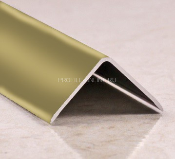 Алюминиевый уголок 30х30 мм PV65-09 шампань блестящая 2,7 м