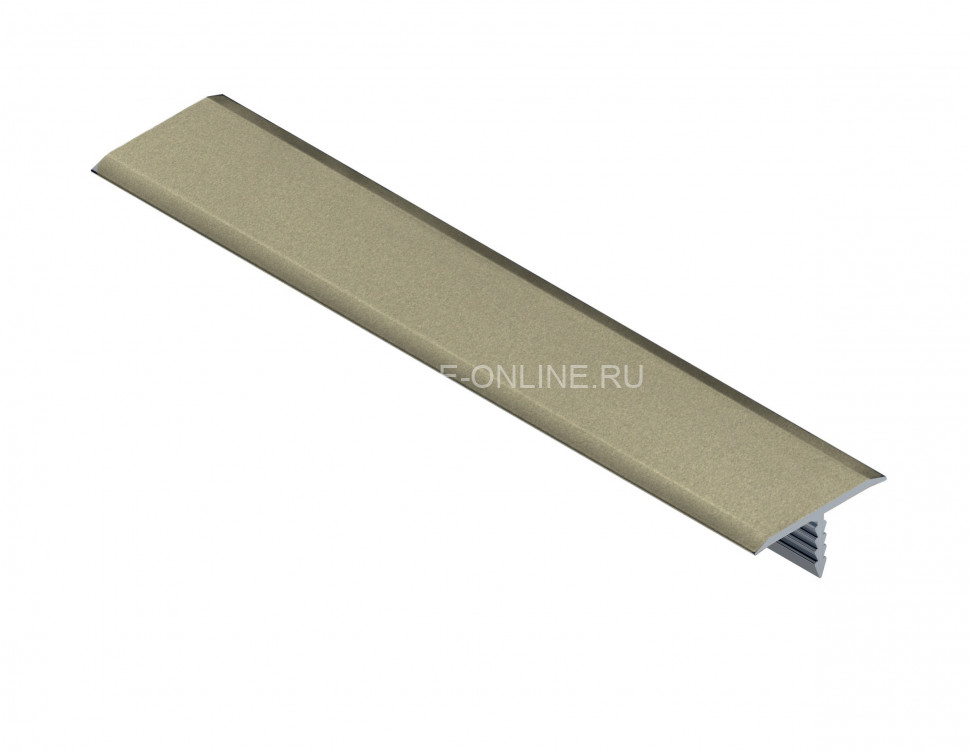 Т-образный профиль алюминиевый 10 мм NEEXY PV101-16 MT титан матовый 2.7 м