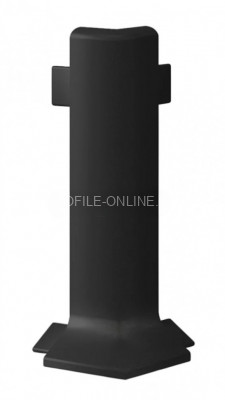 Алюминиевый угол наружный для плинтуса Laconistiq Adhesive 62 мм черный