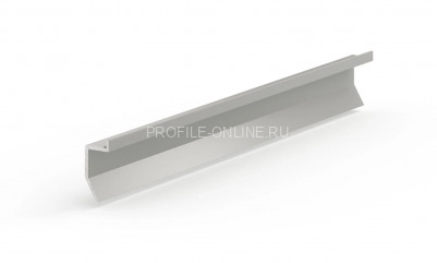 Теневой плинтус 11х24 мм скрытого монтажа универсальный алюминиевый Laconistiq Novel mini серебро 300 см зазор 20 мм