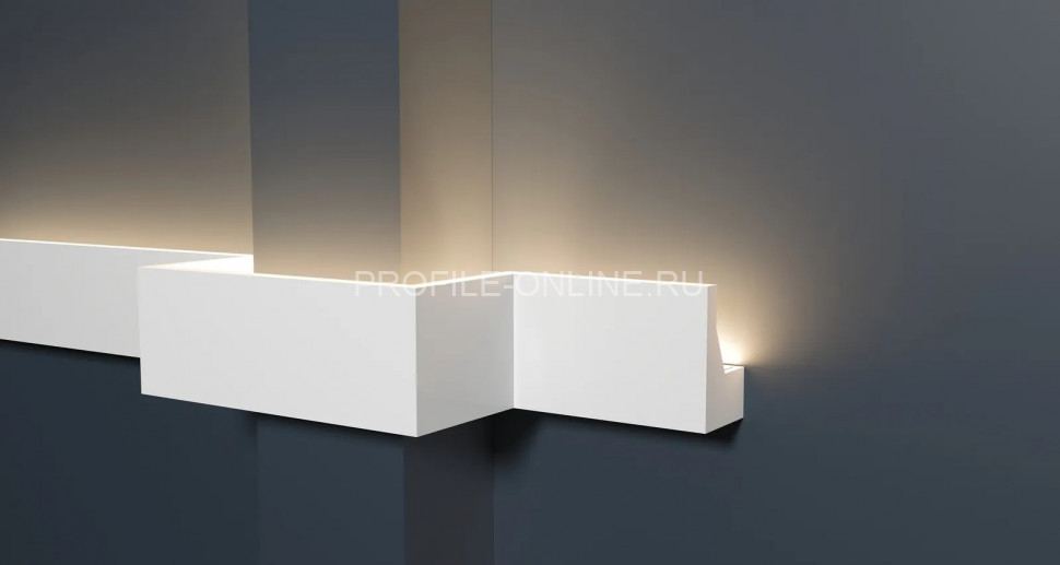 Декоративный молдинг 40х25 мм Decor-Dizayn DD616 полистирол белый, под покраску 2 м