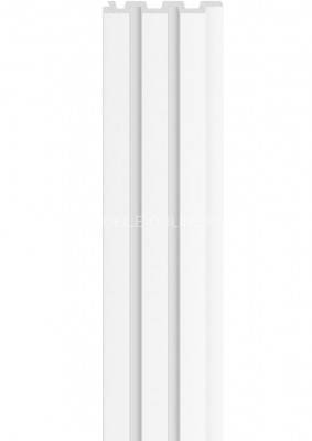 Стеновая реечная панель VOX LINERIO M-LINE белая 2650х122х12 мм