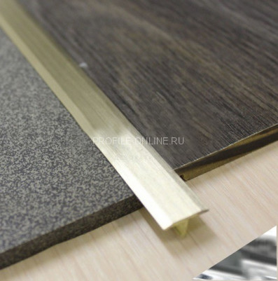 T-профиль латунный 20 мм ЛТ-21 хром 270 см