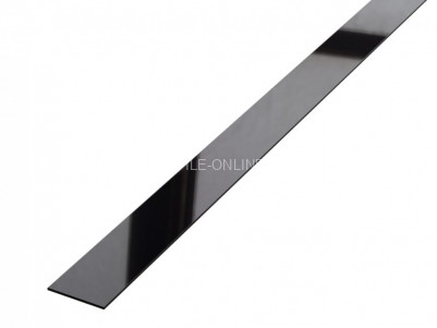 Полоса из нержавеющей стали 304 10 мм FBS 10 BP S.S.304 черная полированная 3 м