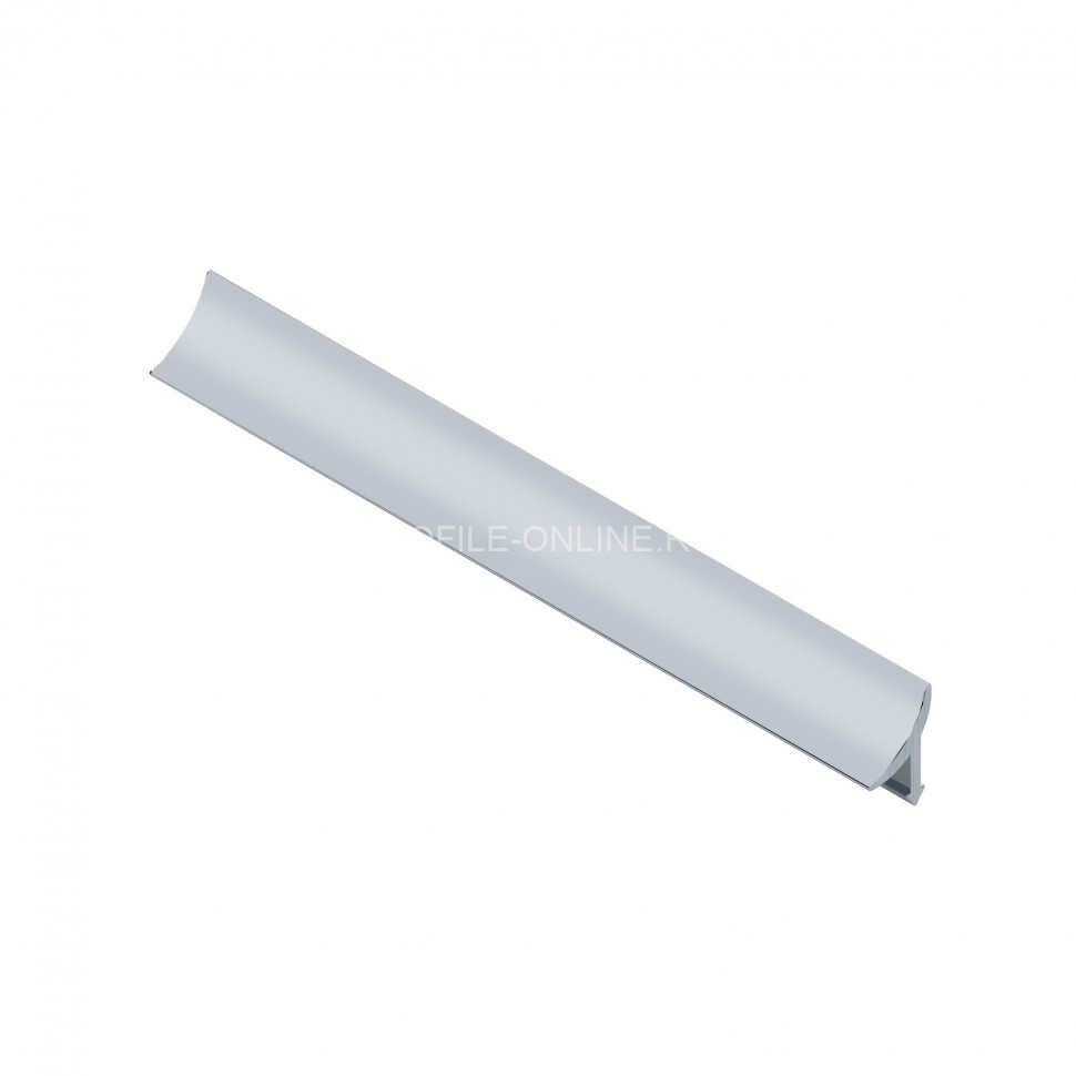 Внутренний угловой закладной профиль из алюминия 12 мм NEEXY PV30-02-MS серебро матовое 2.7м