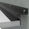 Потолочный теневой плинтус алюминиевый с LED подсветкой Диал ПТП-43LED черный 3 м
