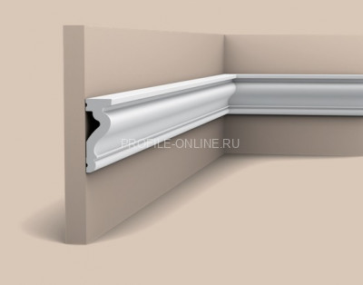 Декоративный гибкий молдинг Orac Decor Duropolymer DX174F белый полистирол 60х22 мм 200 см