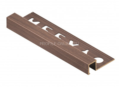 Латунный П-образный профиль закладной 10х12.5 мм NEEXY PVL32-04 ANTBL антик бронза светлая 2.7м