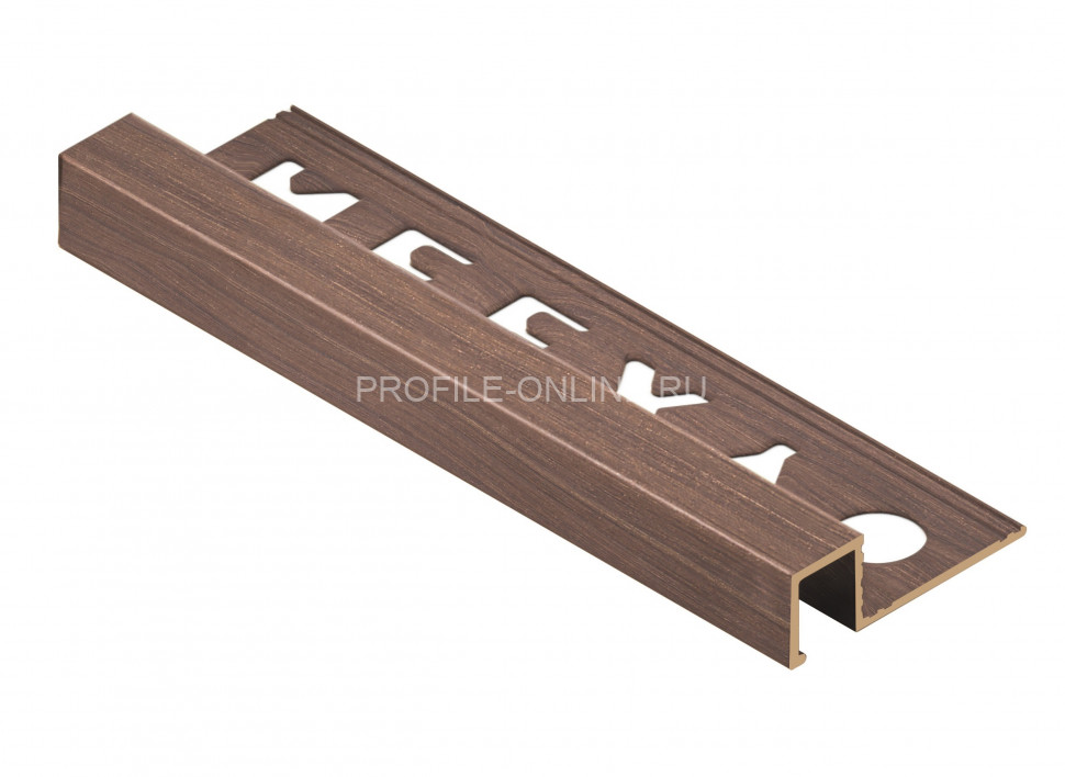 Латунный П-образный профиль закладной 10х12.5 мм NEEXY PVL32-04 ANTBL антик бронза светлая 2.7м