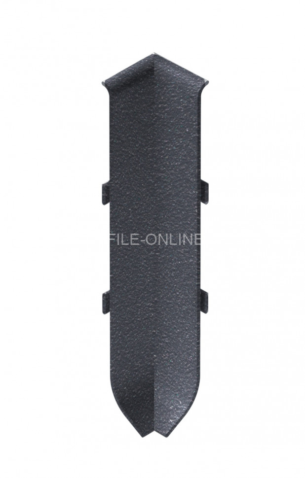 Угол внутренний для алюминиевого плинтуса 60 мм NEEXY I-AKBD60-SA муар антрацит