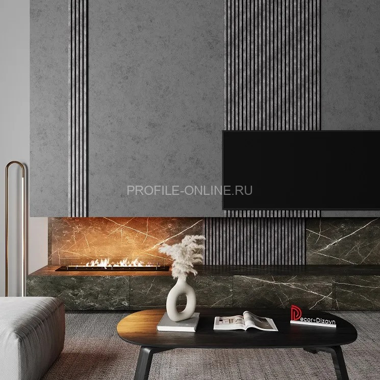 Отделочная стеновая декоративная панель 3D 240х13х3000 мм Decor-Dizayn 916-70 из полистирола под мрамор 3 м