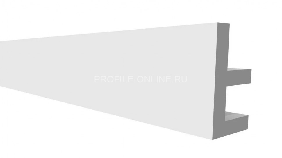 Декоративный молдинг 50х20 мм Decor-Dizayn DD617 полистирол белый, под покраску 2 м